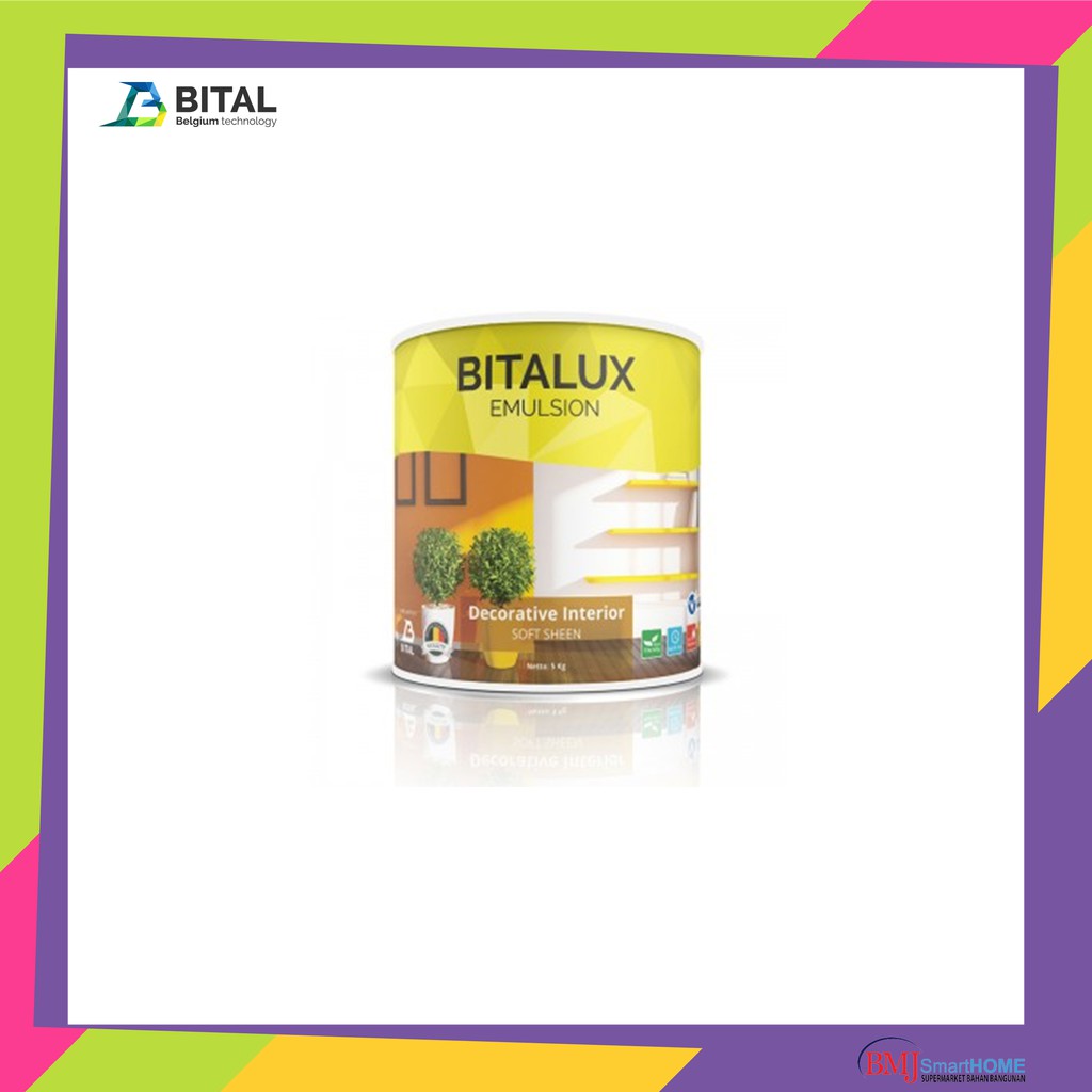 

CAT TEMBOK BITAL BITALUX SUPER WHITE 5KG