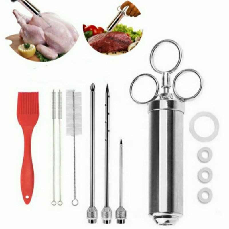 

Alat Suntik Suntikan Bumbu Daging Ayam Flavour Seasoning Injector