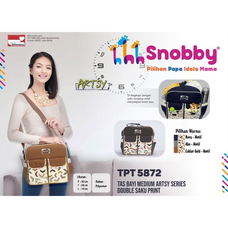 Snobby Tas Bayi Kecil / Medium / Besar Saku Print Artsy Series - TPT 5871 5872 5873 TAS BABY SNOBBY