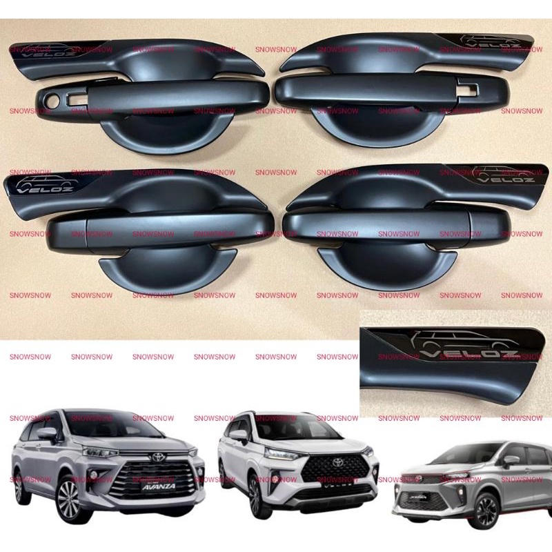 Paket Outer Handle Cover Avanza Xenia Veloz 2022 UP GR SPORT Hitam Chrome