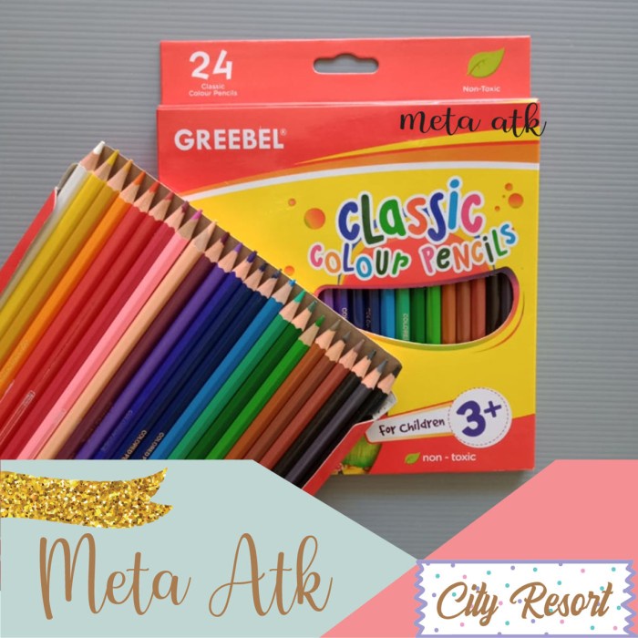 

Trendi Pensil Warna Classic Greebel 24 Warna Limited