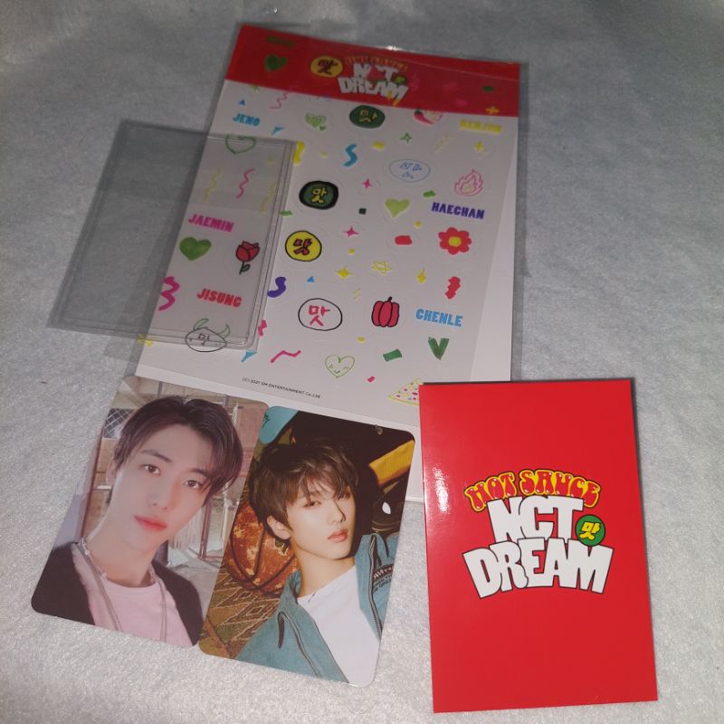 Deco Photocard Unseal JAEMIN JISUNG MD Hot Sauce Set pc selca + konsep
