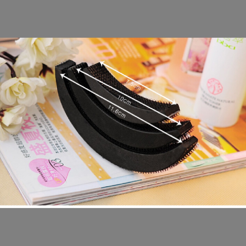 3pcs / Set Alat Penambah Volume Rambut Aneka Ukuran Untuk Wanita