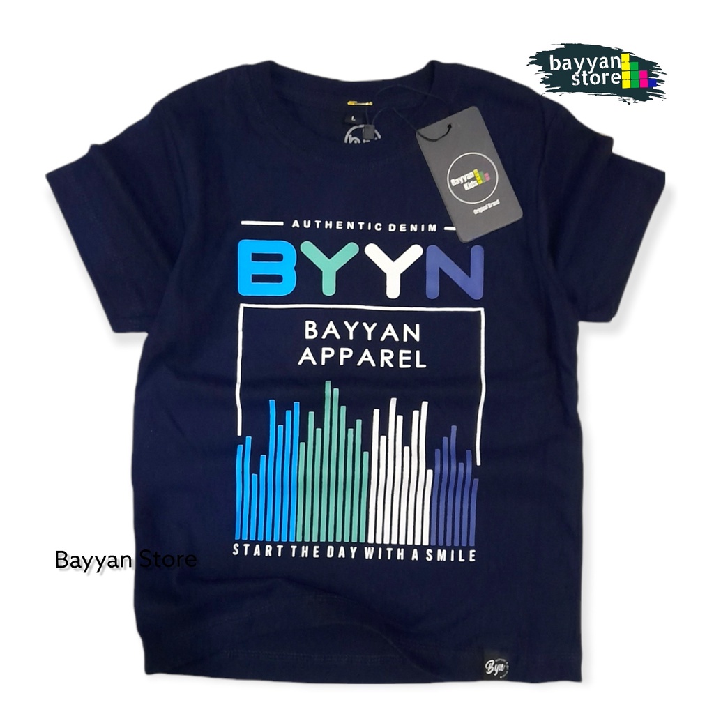 Bayyan Kaos Distro Anak Laki Laki Umur 1-12 Tahun Motif BYYN