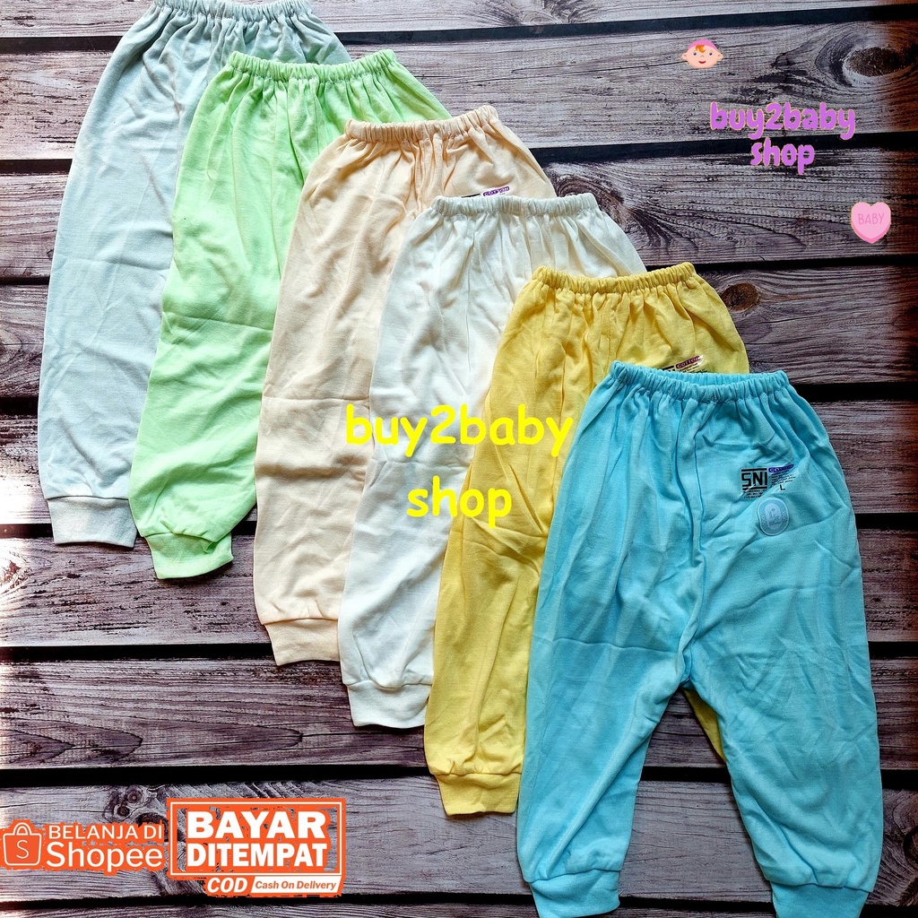 Celana panjang bayi One baby L n Mom  usia 3-12 Bulan isi 6 PCS