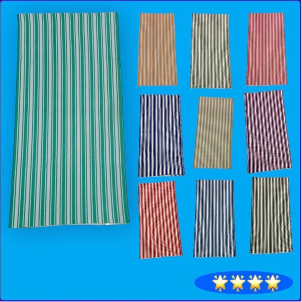 HANDUK MANDI DEWASA MOTIF SALUR GARIS 70 CM X 140 CM BESAR LEMBUT POLYESTER MURAH IMPORT GROSIR