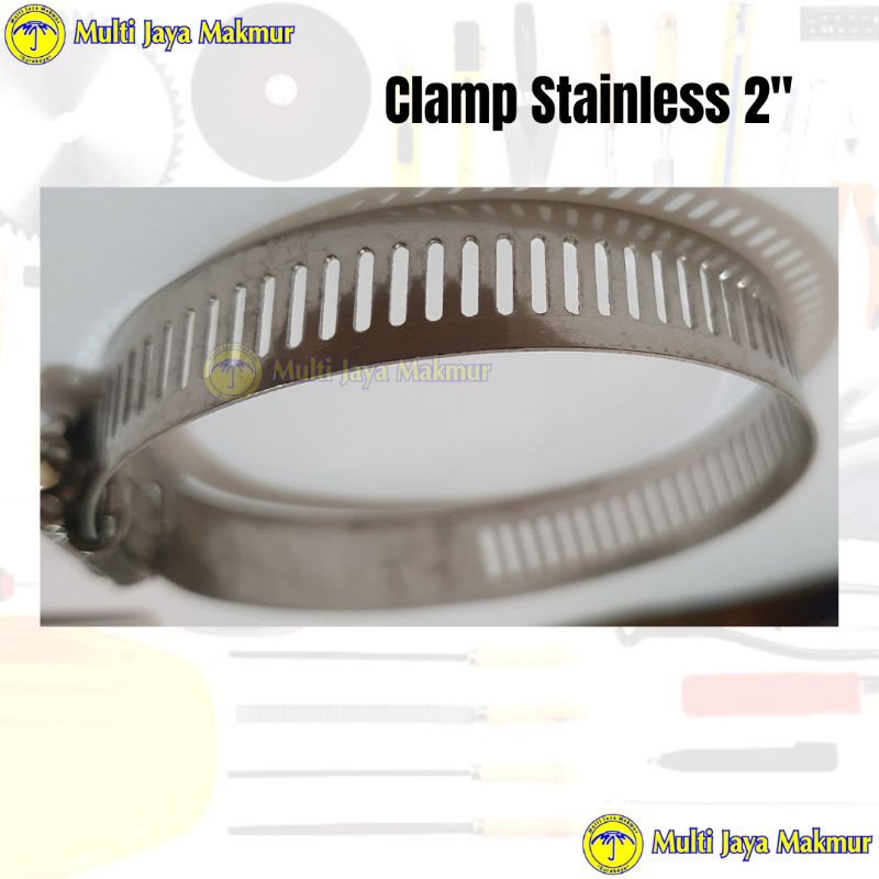 Klem Penjepit Selang/ Clamp Hose 2&quot; Stainless Steel/ Klem murah serbaguna