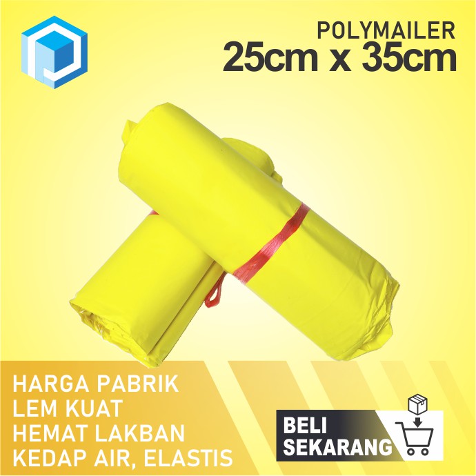 

CLEARANCE Polymailer KUNING KENARI 25 x 35