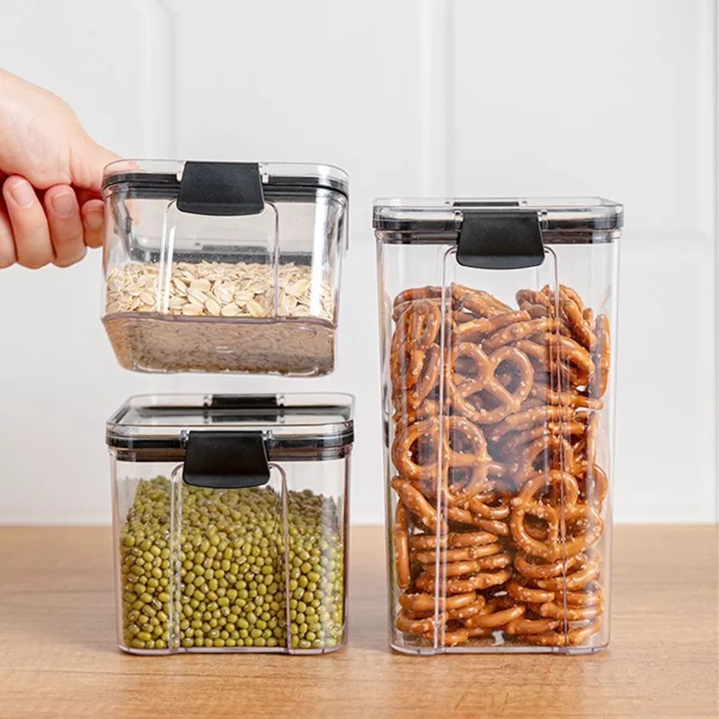 Toples Penyimpanan Bumbu Kontainer Makanan Storage Jar Tempat Bumbu