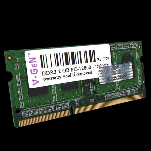 SODIMM DDR3 2GB PC-10600 1333MHz V-GeN Platinum RAM Laptop Vgen | DDR3 | 1333MHz