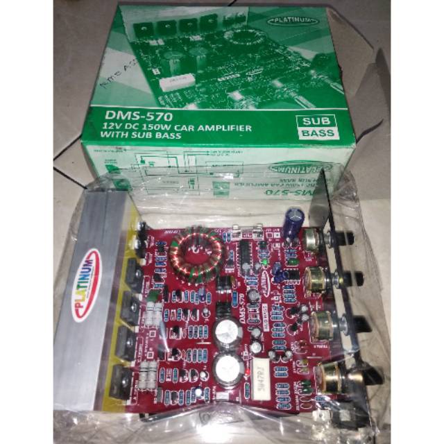 KIT CAR AMPLIFIER WITH SUB BASS DC 12V - DMS 570