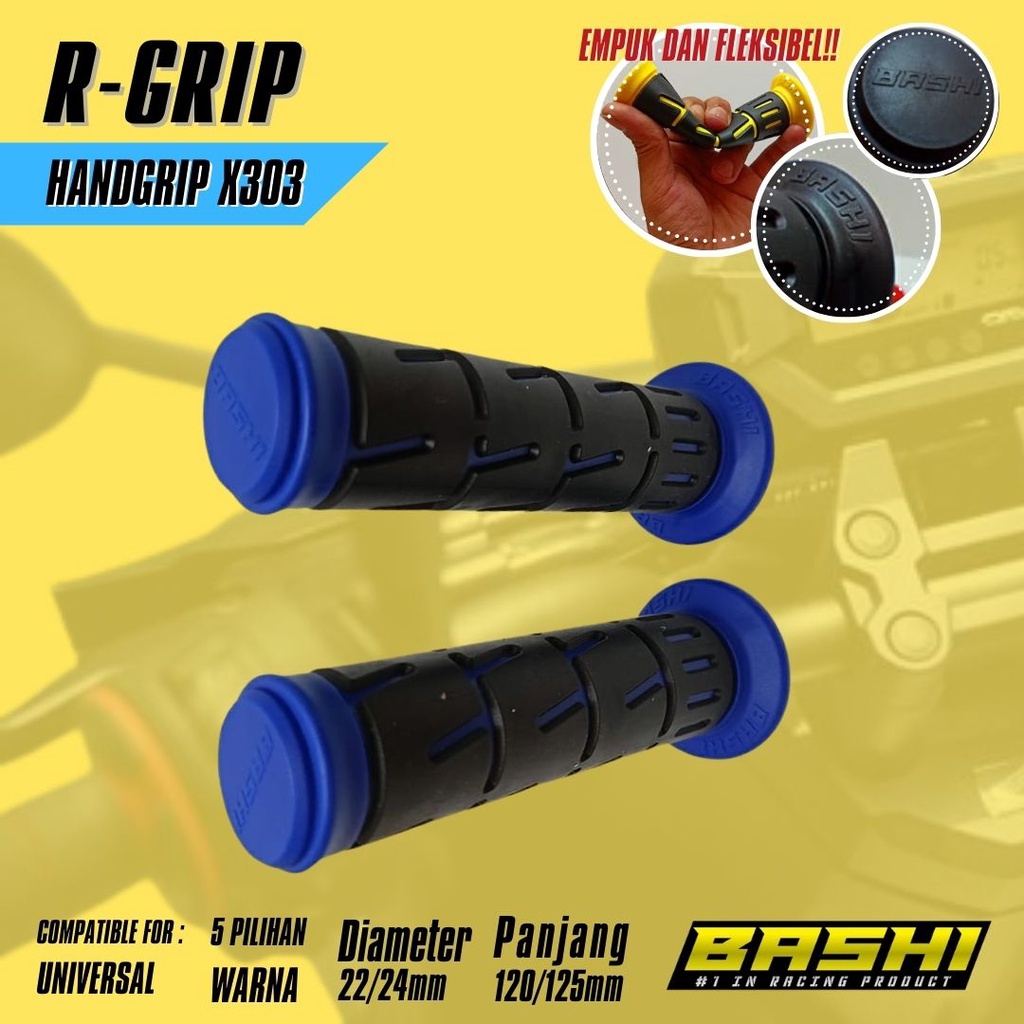 HANDGRIP BASHI R-GRIP X303 FLEKSIBLE HIGHT QUALITY TPR THERMOPLASTIC RUBBER motor