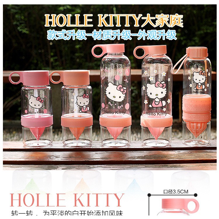 Botol Gelas Tempat Minum Peras Jeruk Hello Kitty