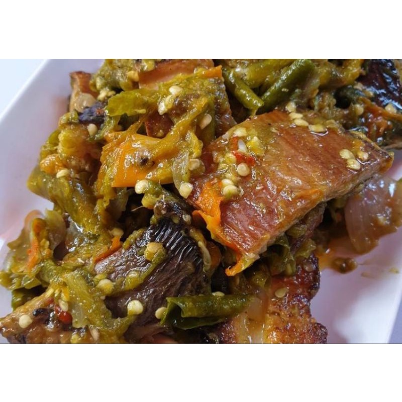 

Pari Asap Sambal Hijau (4Potong) Ready