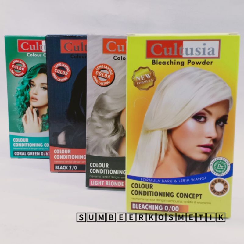 Cultusia  Pewarna Rambut Colour Cream /  Cat Rambut Cultusia 30ml BPOM