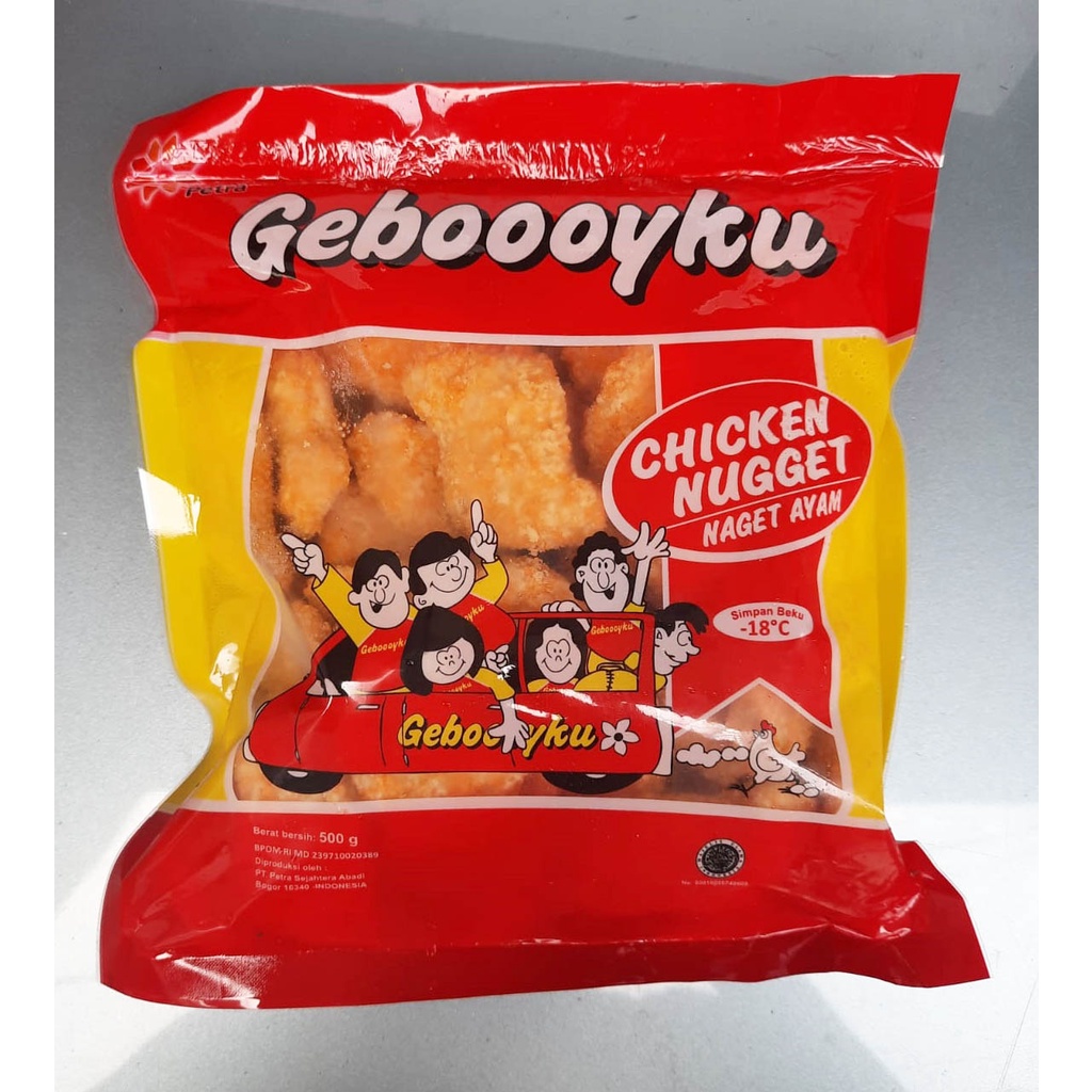 GEBOY Geboooyku Naget Ayam 500 Gram Chicken Nugget