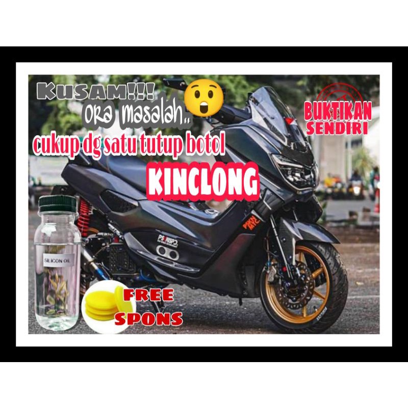 Pengkilap body motor silicon oil semir ban pelumas