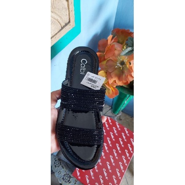 sz 36-40 Wedges pendek 2 tali cream merk CALBI RAX 1818