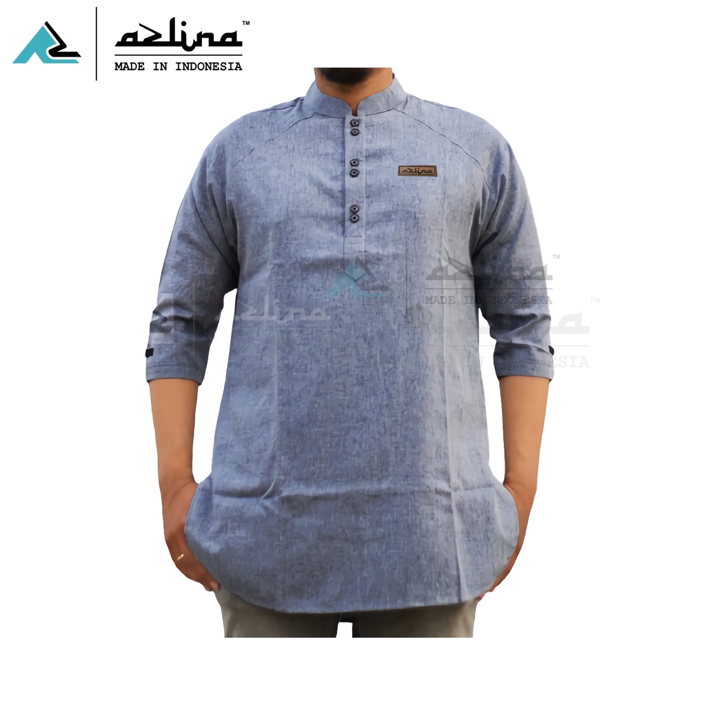 Baju koko kurta pakistan lengan 3/4 bahan katun madinah premium