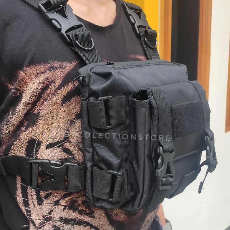 Dada Pria Tactical Tas Dada Pria Tactical Army / chestrig bag multifungsi