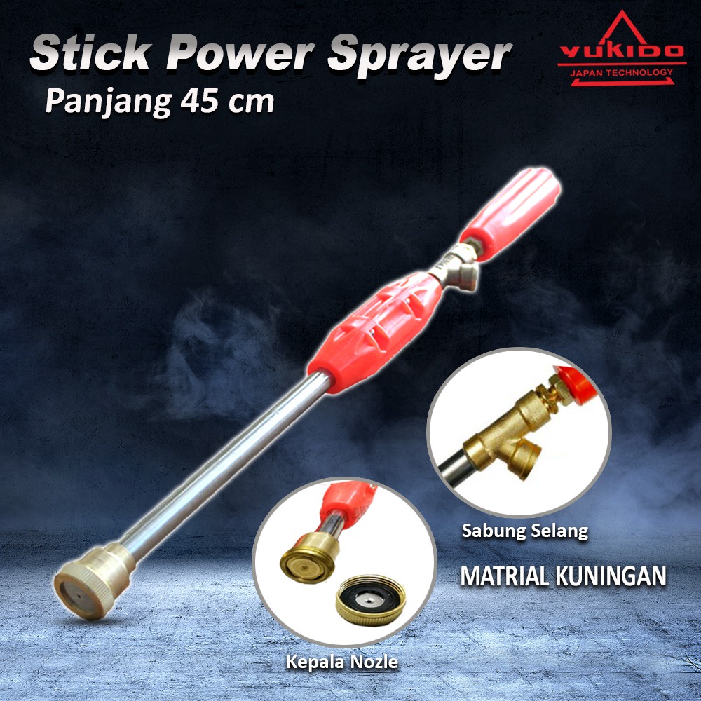 Semprotan Air Stik Sprayer Lurus 45 CM 30 CM 20 CM- Cuci Mobil Motor - Semprot Steam Jet Cleaner - Stik Sancin