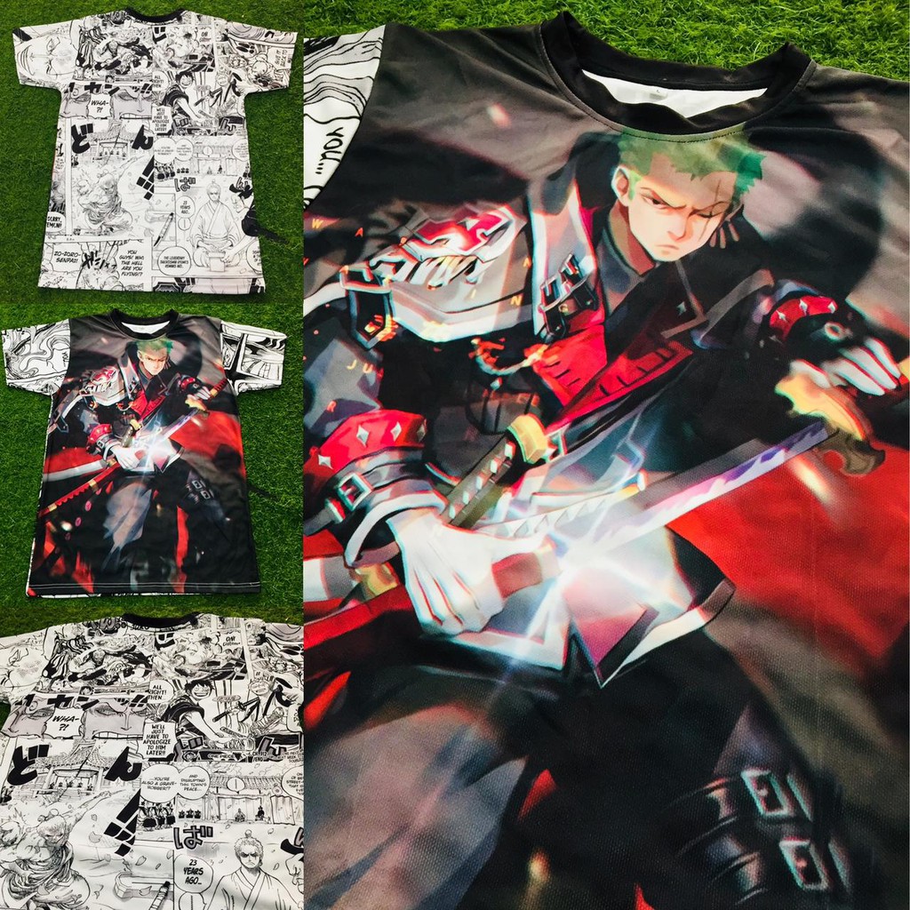 Tshirt Roronoa Zoro Armor Fullprint  Anime Onepiece Manga