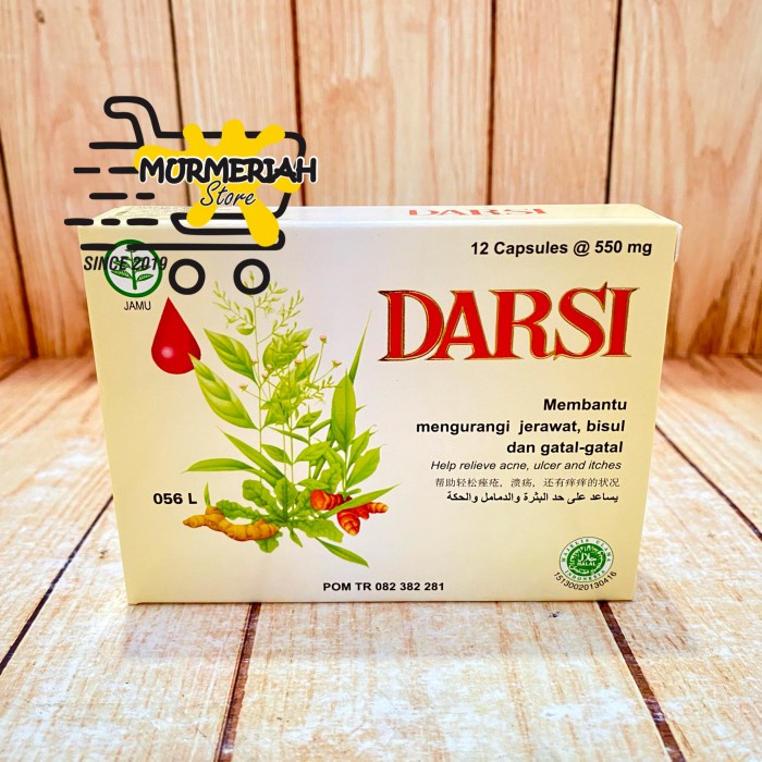 Jual Darsi Box Isi 12 Kapsul Obat Jerawat Bisul Dan Gatal Gatal