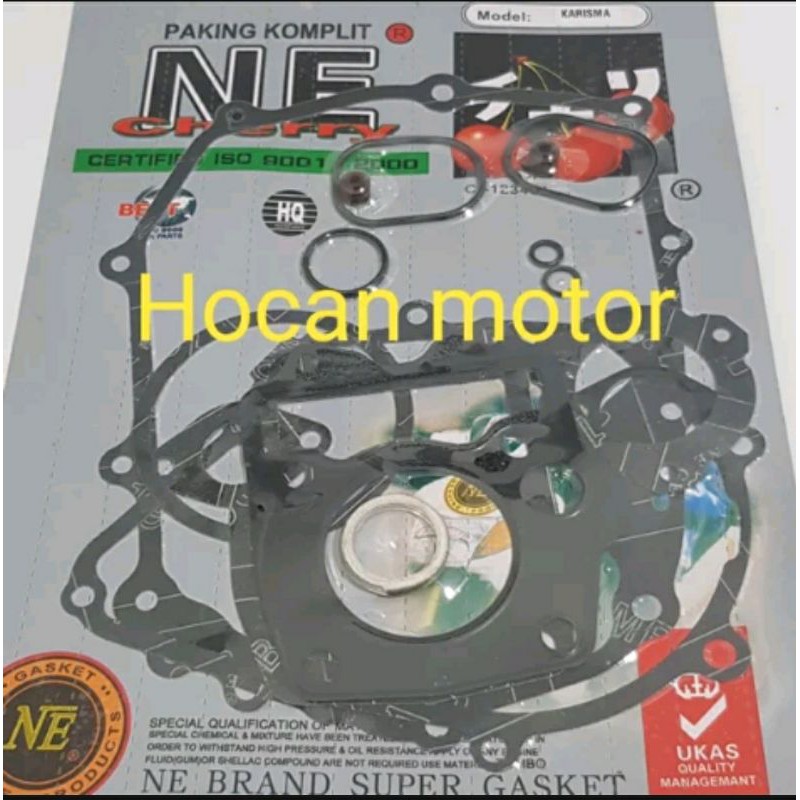 PAKING FULLSET KARISMA SUPRA X 125 HIGH QUALITY