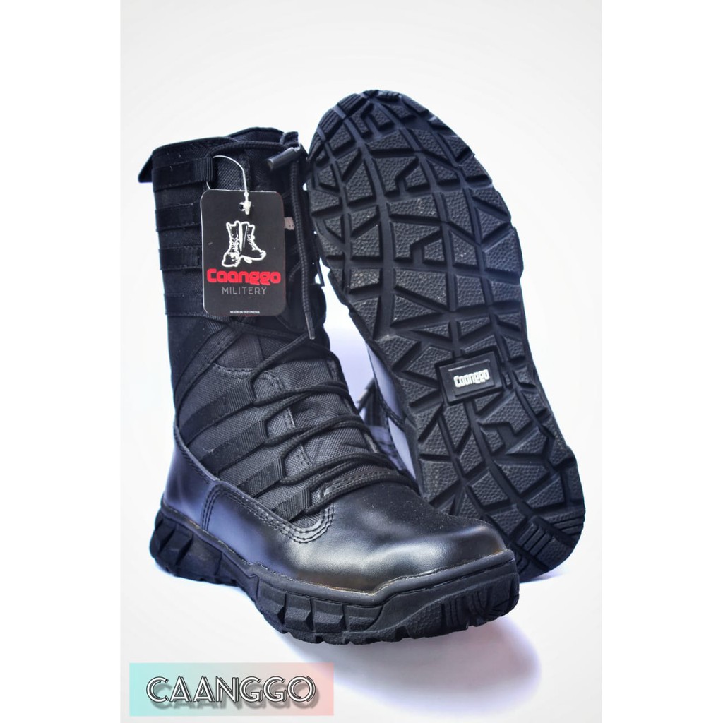 SEPATU PDL UJUNG BESI NINJA WEBING TINGGI 10 INCI SEPATU TNI POLRI