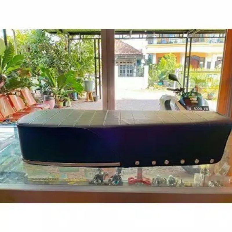 Jok Honda CB Benik - Jok CB Benik Hitam Berkualitas Busa Anti gembos Terlaris