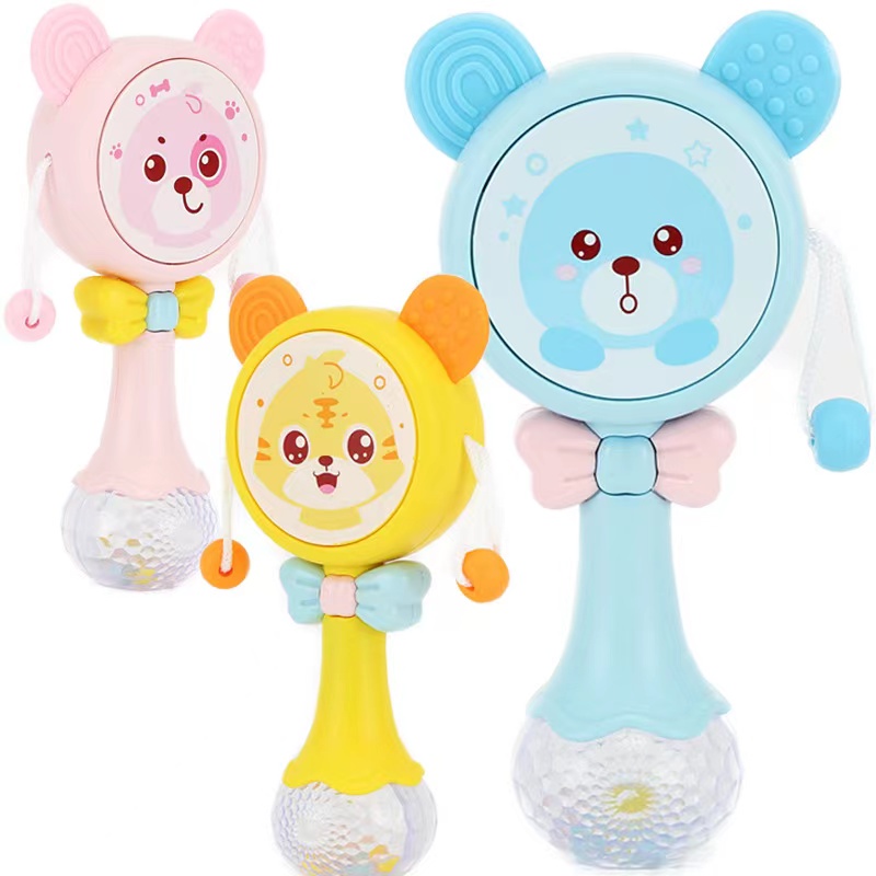 MAINAN ANAK GENGGAM MUSIK RATTLE STICK TEETHER - MAINAN ANAK MUSIK DAN LAMPU - BD