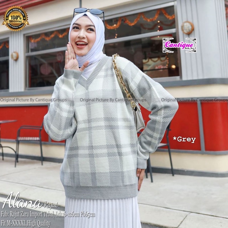 ALANA RAJUT TOP by Cantique /Fashion wanita /baju lebaran 2022