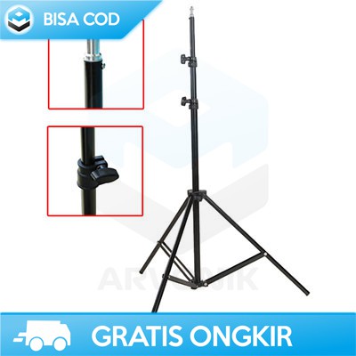 TRIPOD LIGHTING STUDIO BESAR TAFFSTUDIO SN303 TRIPOD 2 METER MURAH