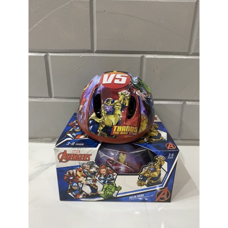 Helm Sepeda Anak Avengers Vs Thanos by Element Bike