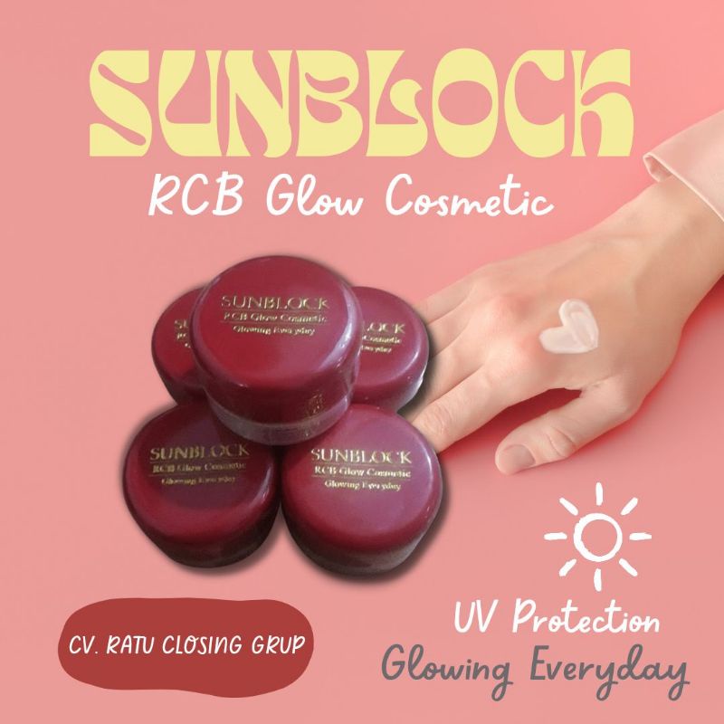 FREE GIFT - Original BPOM SUNBLOCK+foundation rcb glow