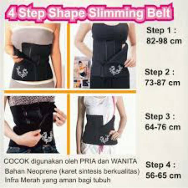 KORSET 4STEP - CORSET PELANGSING 4 STEP SHAPER TANPA BOX