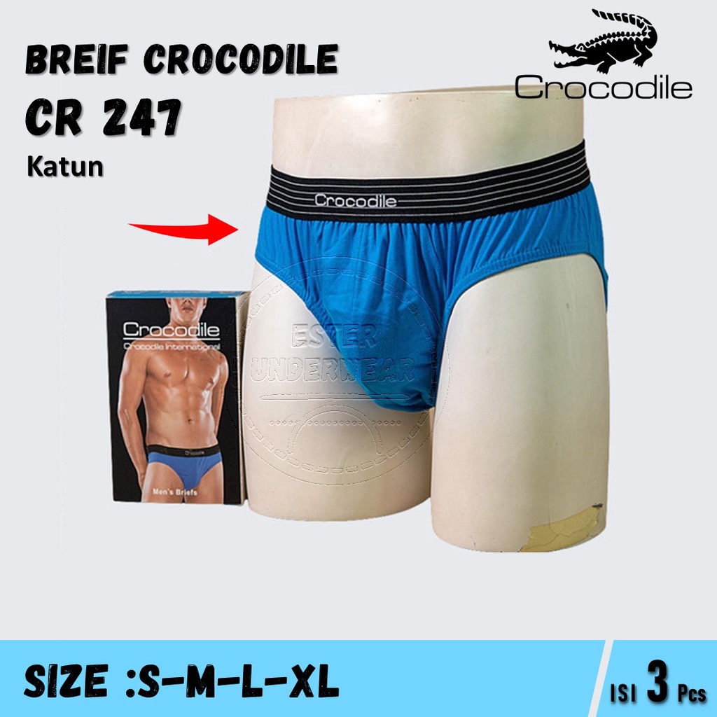 Celana Dalam Pria CROCODILE CR 247 Isi 3Pcs/Pack