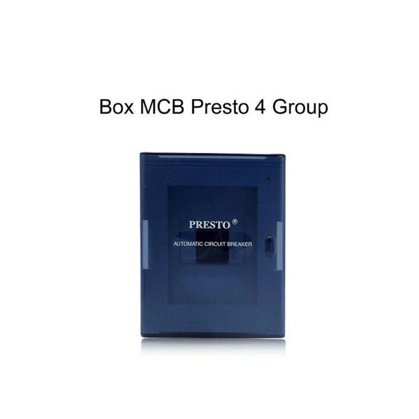 PRESTO BOX MCB 4 GROUP TANAM INBOW TUTUP TRANSPARAN HELES BOX MCB