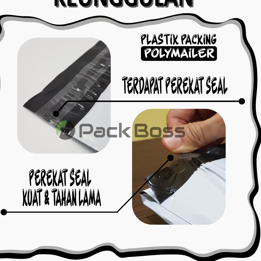 

✵ POLYMAILER PACKBOSS 32x45 ISI ±100 LEMBAR ,TEBAL *KUALITAS BOSS, HARGA * ➣