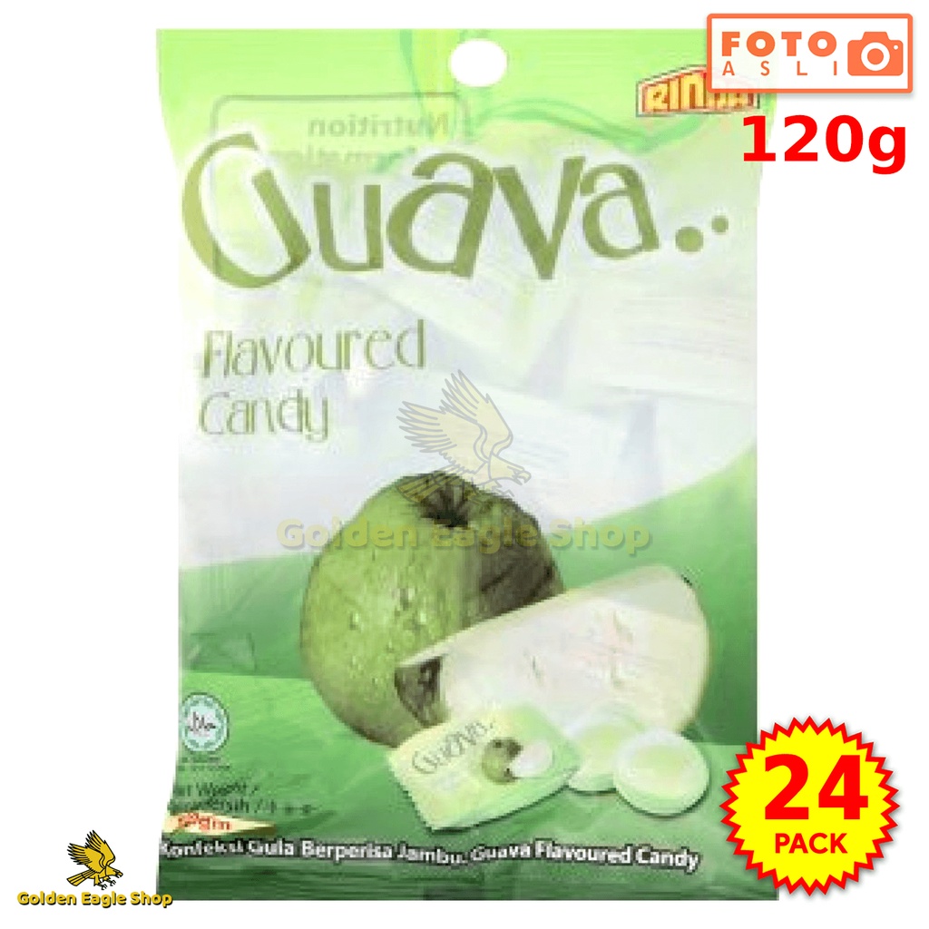 

[Isi 24 PACK] Permen Rinda Guava Flavoured Candy (24 Pack x 120gr) 120gr
