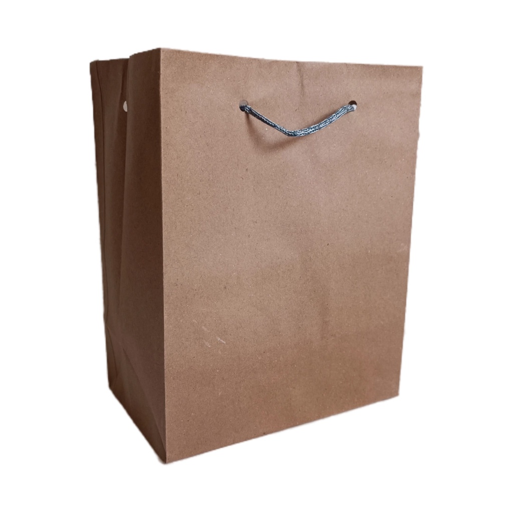 Paper Bag Coklat Polos Craft Uk 20X10X25CM R7 [ECERAN] GOODIE BAG paperbag murah / Tas Kertas kecil mini souvenir