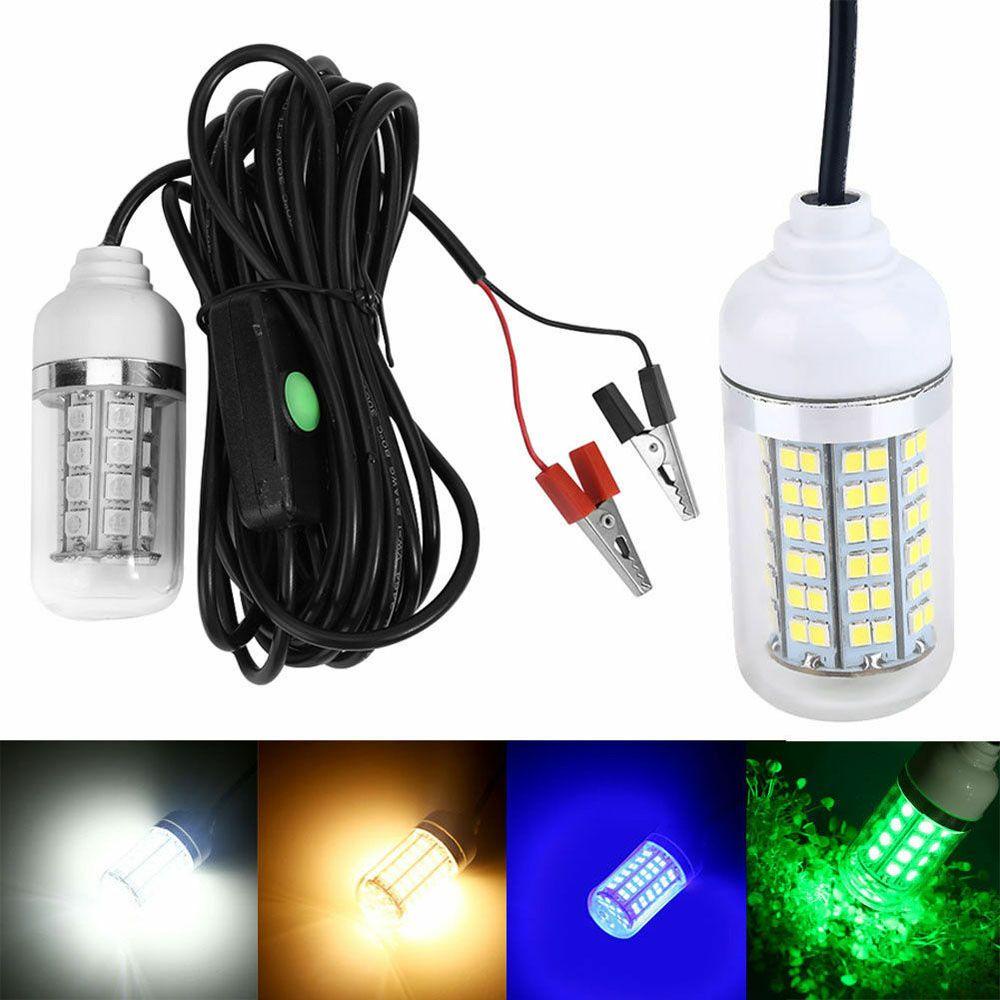 Lampu Pencari Ikan Agustina Tackle 4warna Lures 12V Finder 108Pcs LED Fish Lamp