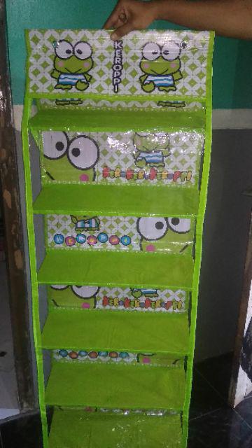 Rak Tas Gantung Hanger Bag Zipper Motif Karakter