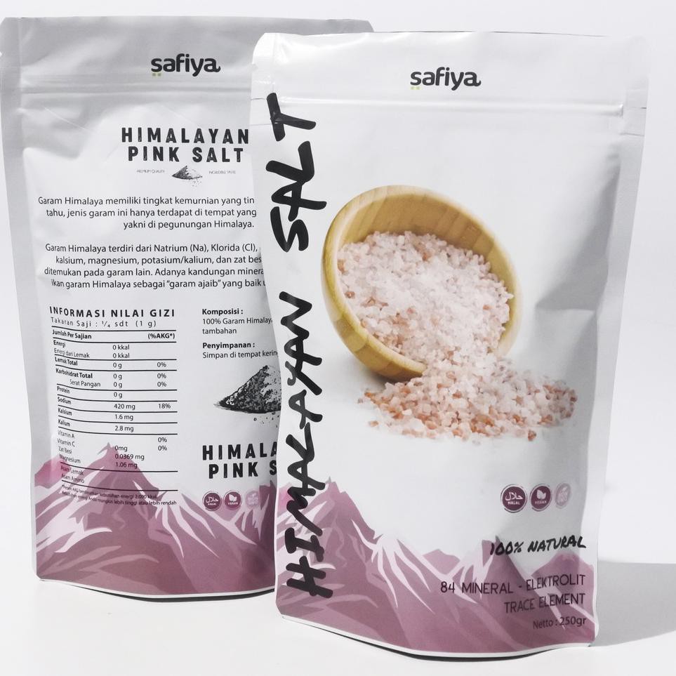 

Garam Himalaya Pink Salt 1 Kg Original Premium SAFIYA HERBAL