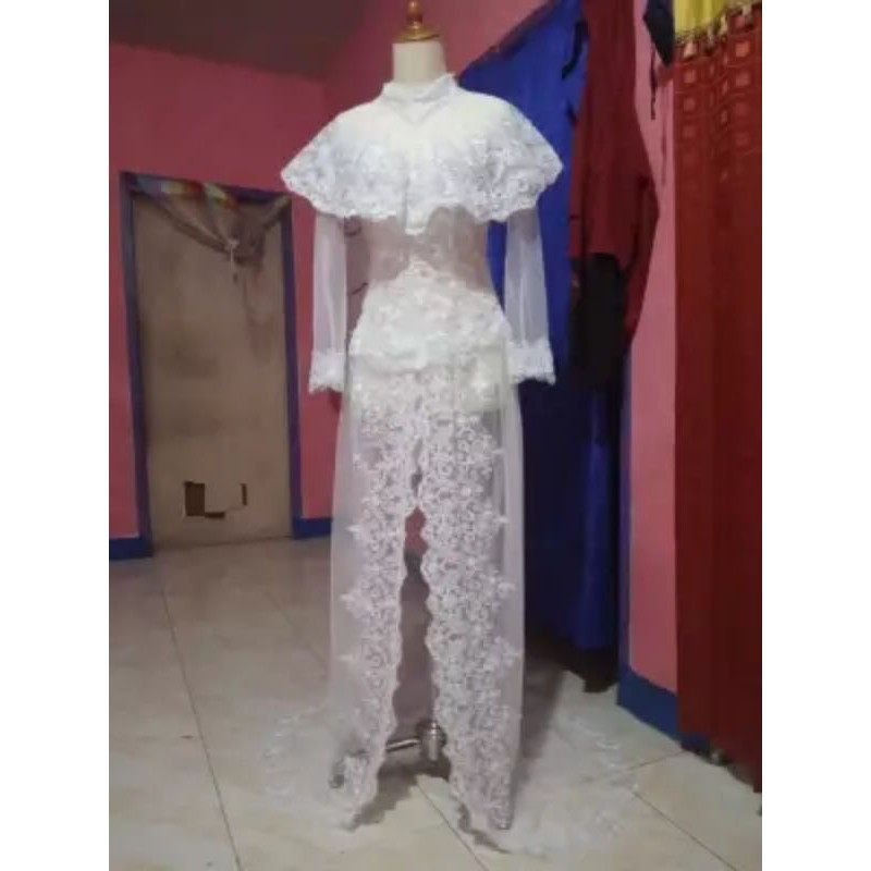 GAUN KEBAYA Akad Nikah Moderen Free Bolero