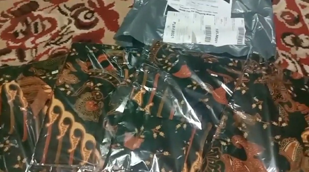 (bisa Cod)couple Keluarga | Batik Pekalongan |motif Ruffle Coklat| Bahan Katun Halus/bisa Pisah