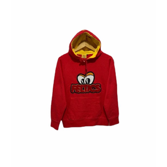 hoodie feltics merah