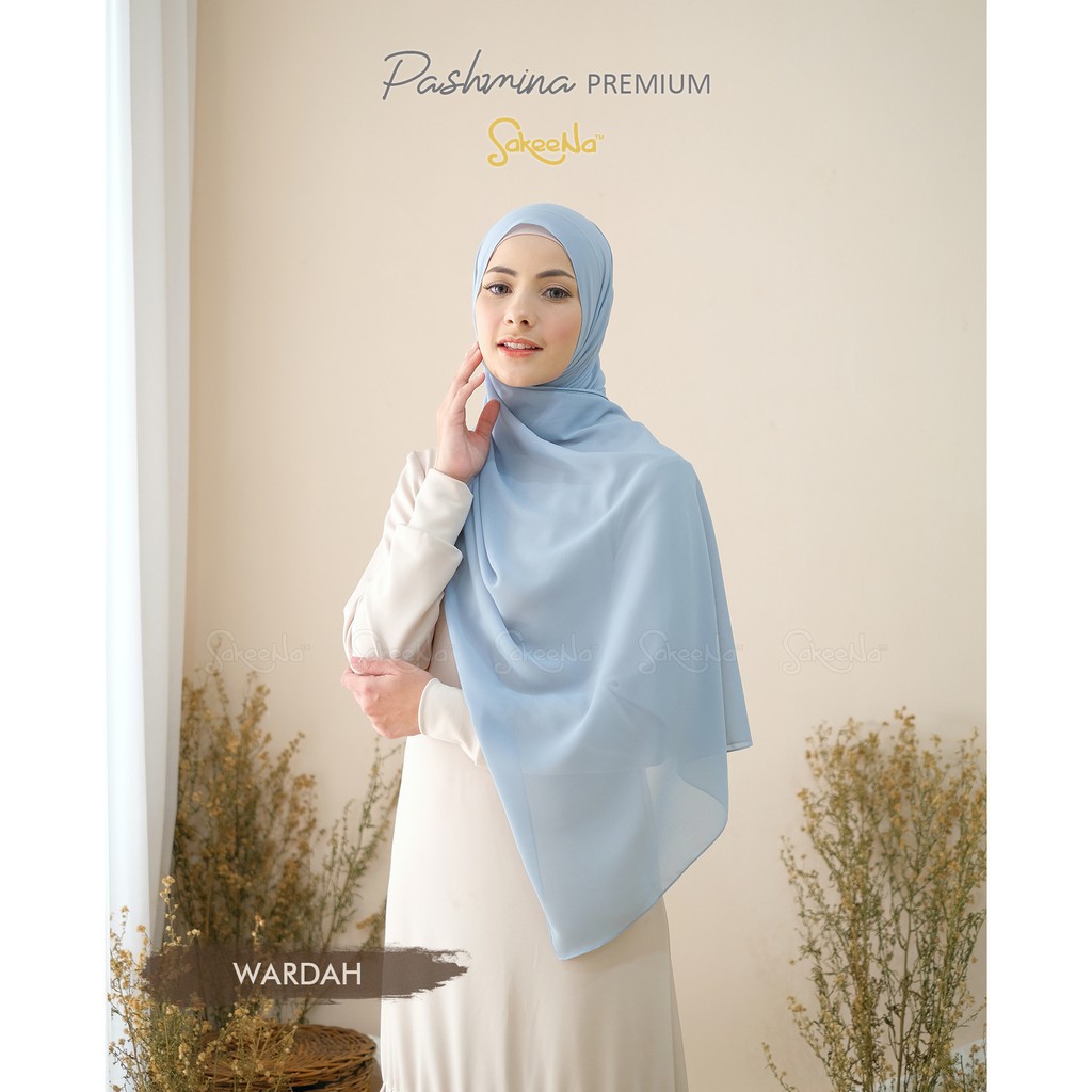 Pashmina Premium Original SakeeNa Ceruty Baby Doll-Wardah