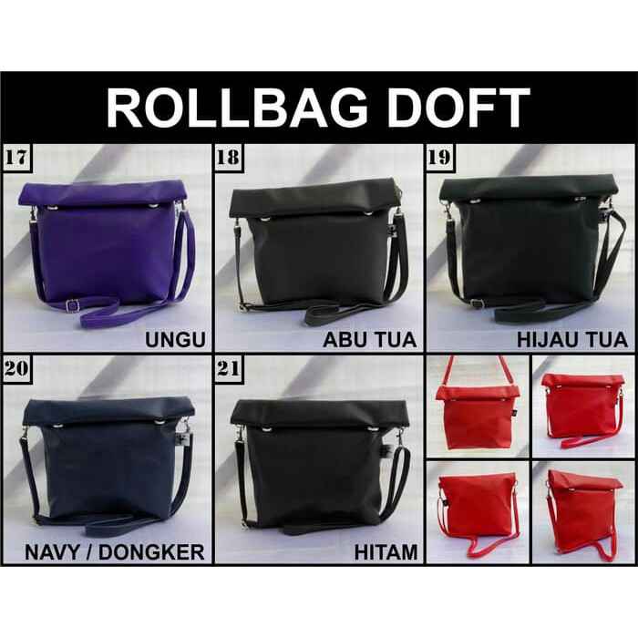 BIG SALE / CLEARENCE SALE Slingbag rollbag roll bag VINIL