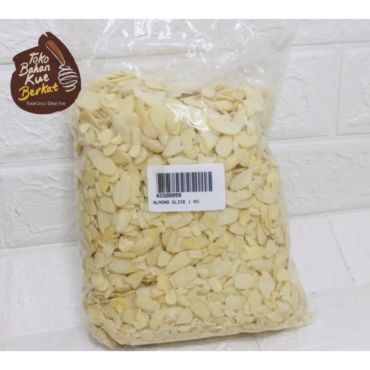 KACANG ALMOND SLICE 1 KG / TOPPING